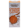 Cradoc’s Crackers Cheddar & Onion Chutney Crackers 80g