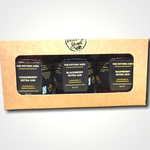The Potting Shed 3 Mini Jar Gift Box – Jam