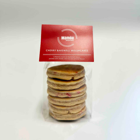 MamGu Cherry Bakewell Welsh Cakes (Pack of 6)
