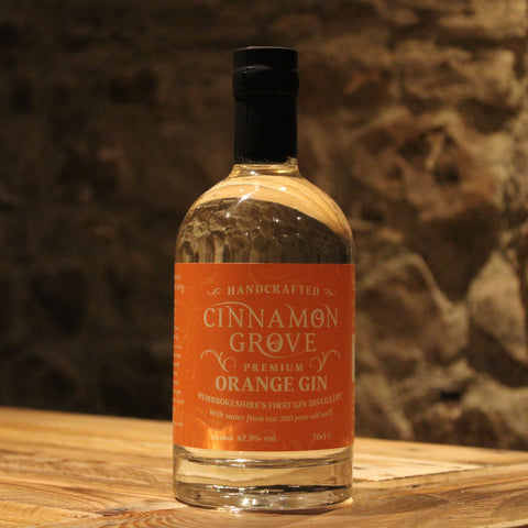 Cinnamon Grove Premium Handcrafted Pembrokeshire Orange Gin 70cl
