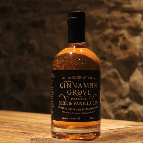 Cinnamon Grove Premium Handcrafted Pembrokeshire Sloe & Vanilla Gin 70cl