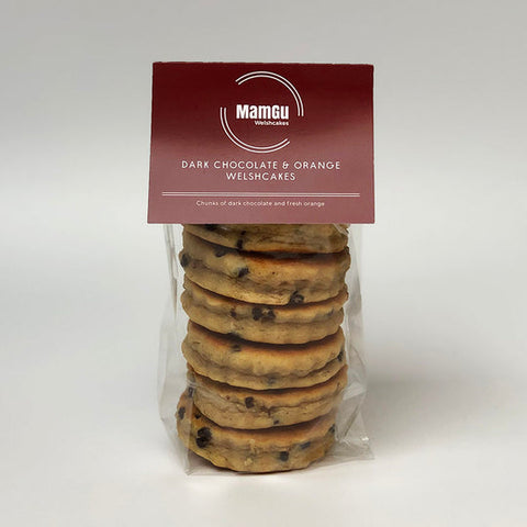 MamGu Dark Chocolate & Orange Welsh Cakes (Pack of 6)