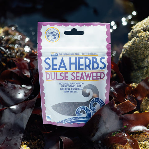 The Pembrokeshire Beach Food Company Dried Dulse Seaweed Pouch - Sea Herbs 20g