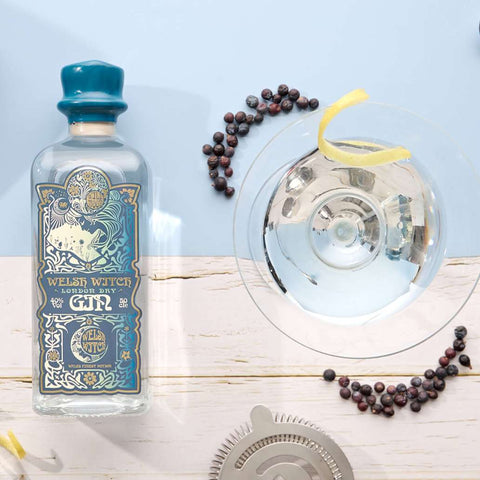 Welsh Witch Dry Welsh Gin – Double Filtered Premium Gin 50ml