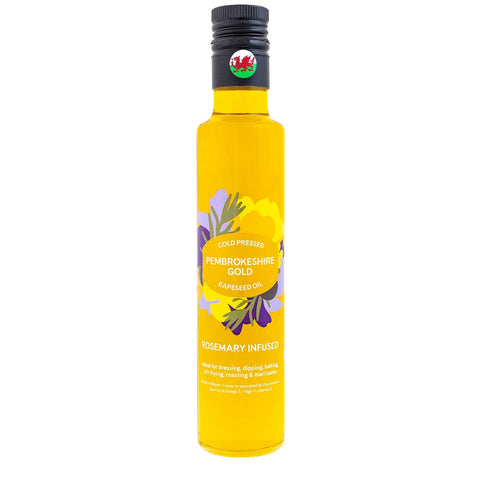 Pembrokeshire Gold Rosemary Infused Rapeseed Oil 250ml