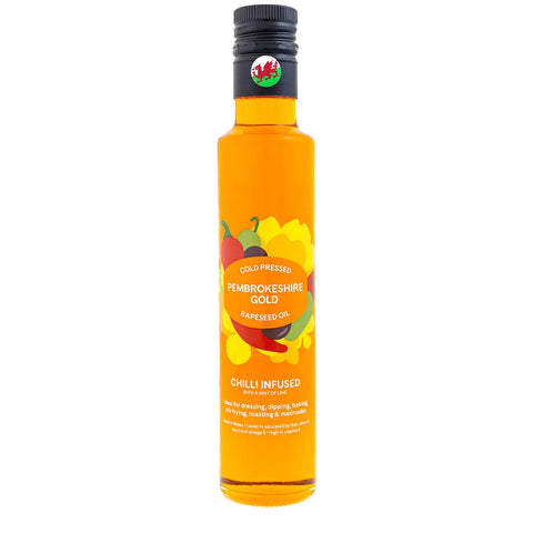 Pembrokeshire Gold Chilli Infused Rapeseed Oil 250ml