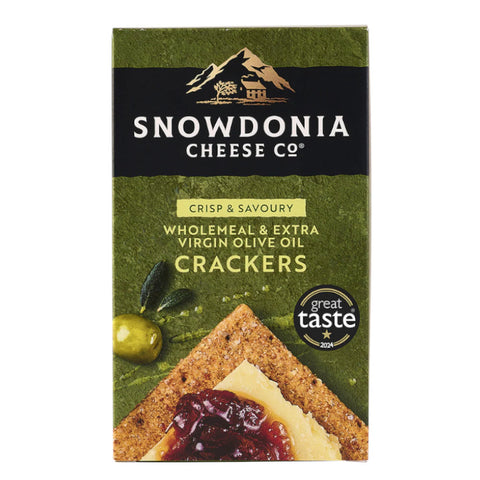 Snowdonia Cheese Co Wholemeal & Extra Virgin Olive Oil Crackers