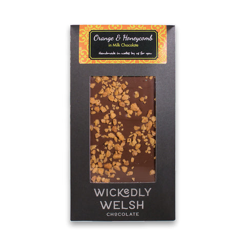Wickedly Welsh Chocolate Orange and Honeycomb Bar