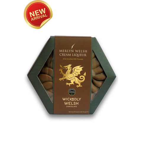 Wickedly Welsh Chocolate Penderyn Merlyn Welsh Cream Liqueur